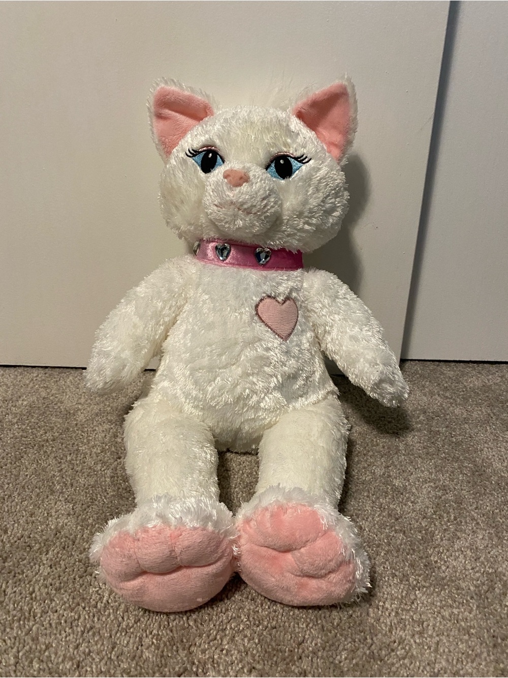 Build a Bear- Purrfect- Princess- white cat